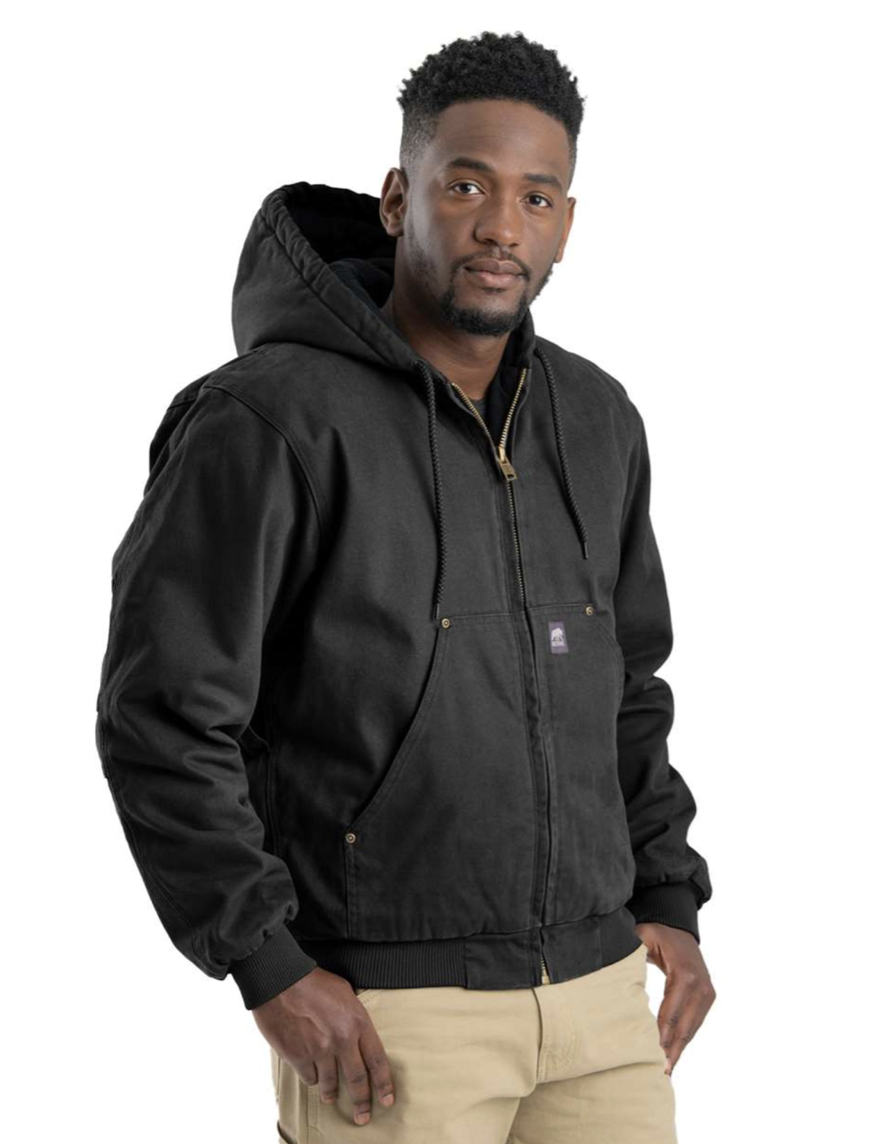 Men's Heartland Washed Cotton Duck Hooded Jacket - HJ375