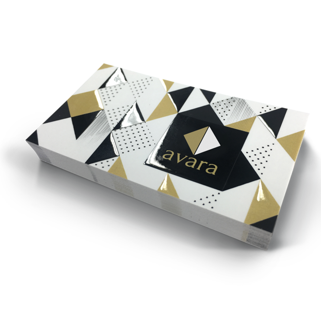 Raised Suede UV Business Cards